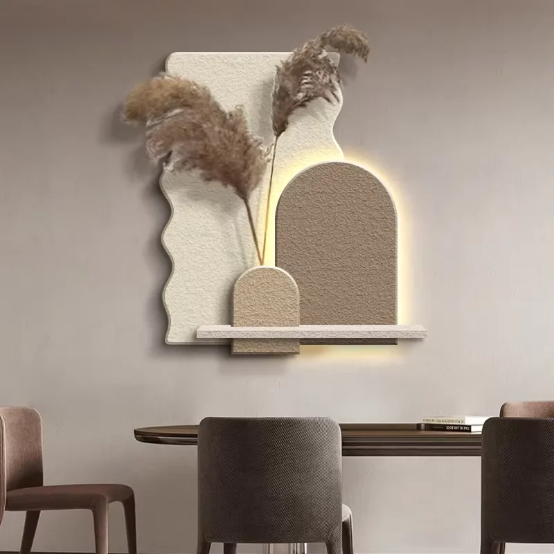 UV Cutting Sandstone With LED Glowed Home Decor Painting Restaurant Background Wall LED Painting