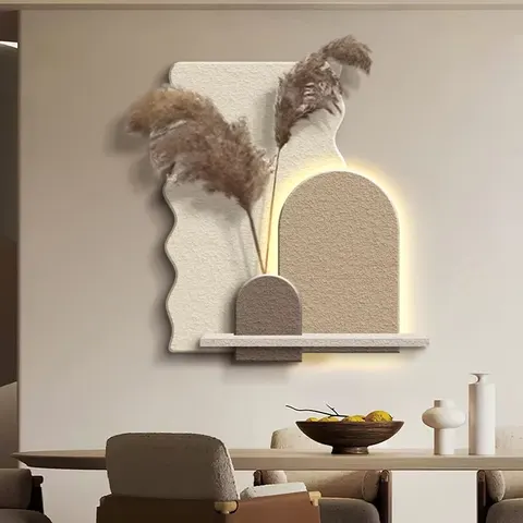 UV Cutting Sandstone With LED Glowed Home Decor Painting Restaurant Background Wall LED Painting