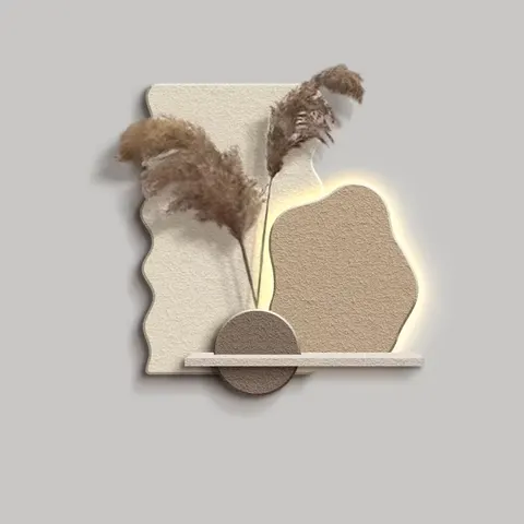 UV Cutting Sandstone With LED Glowed Home Decor Painting Restaurant Background Wall LED Painting