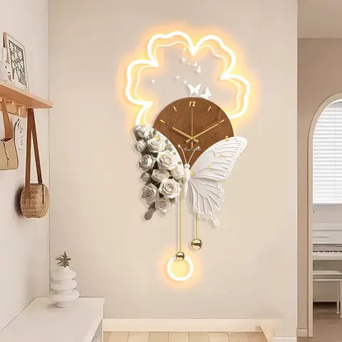 UV Engraving Acrylic LED Painting Metal Pendant Butterfly Art Home Decor Paintings
