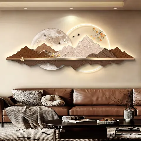 UV Engraving Three-dimensional Effect Acrylic LED Painting Sofa Backdrop Wall Art Home Decor Paintings