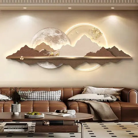 UV Engraving Three-dimensional Effect Acrylic LED Painting Sofa Backdrop Wall Art Home Decor Paintings