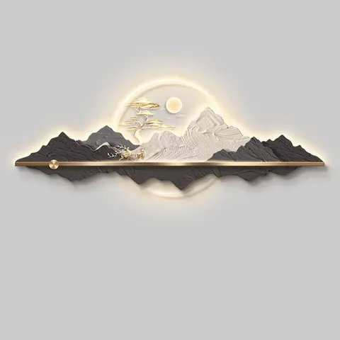 UV Engraving Three-dimensional Effect Acrylic LED Painting Sofa Backdrop Wall Art Home Decor Paintings