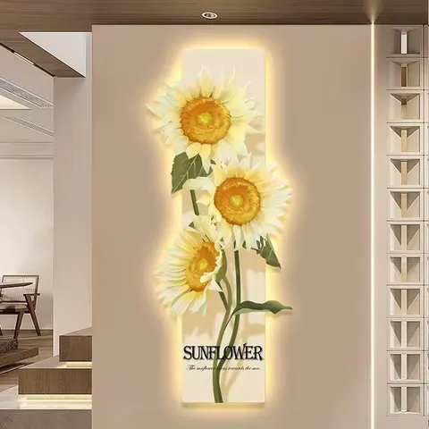UV Printing Entrance Hall Art Home Decor Painting Corridor Background Wall LED Painting