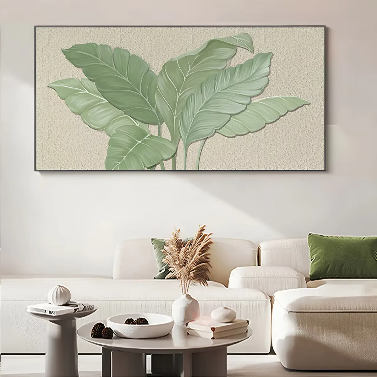植物 单幅 装饰画 现代简约 客厅背景墙挂画 晶瓷画