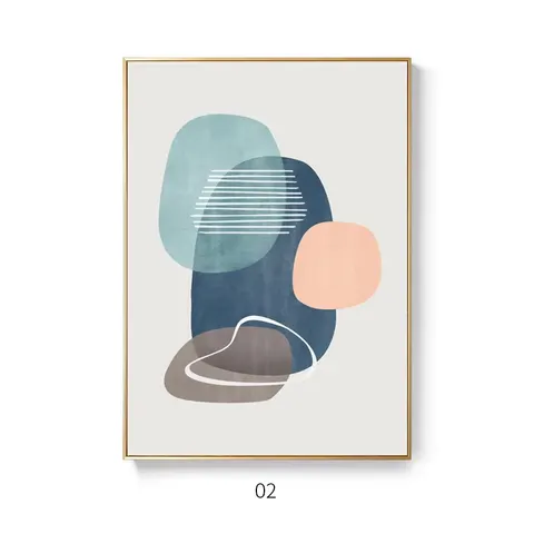 Wholesale Custom New Abstract Canvas Wall Art Oil Printed Picture Poster Decor for Home Office Bar Porch Hotel Room