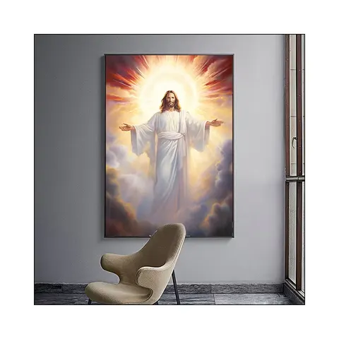 Wholesale Wall Art Abstract Ed Diamond Paintings Jesus Portrait Christianity Decor Painting  Modern Religion Arts