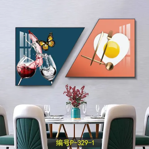 抽象 单幅 装饰画 轻奢风 客厅背景墙挂画 晶瓷画